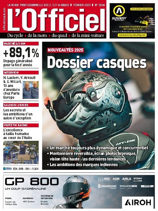Titeldetails für L'Officiel du Cycle nach Editions Lariviere SAS - Verfügbar